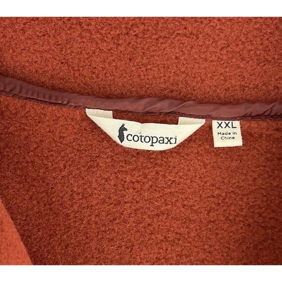 Cotopaxi Teca Fleece Pullover Jacket Hiking Camping Mens 2XL Burnt Orange - Picture 6 of 7